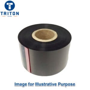 Black 60mm x 300m Wax Resin Thermal Transfer Ribbon