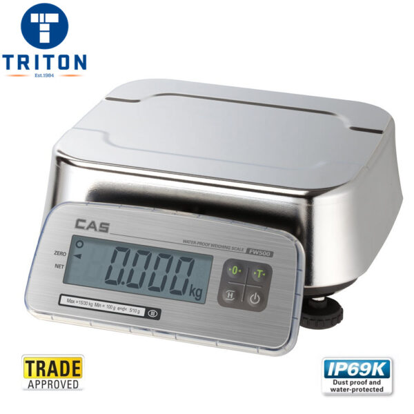 CAS FW-500 Waterproof Benchtop Scale – LCD
