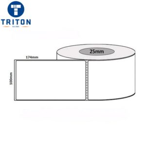 Direct Thermal Freight Labels 100 x 174 White, Perforated, 25mm core