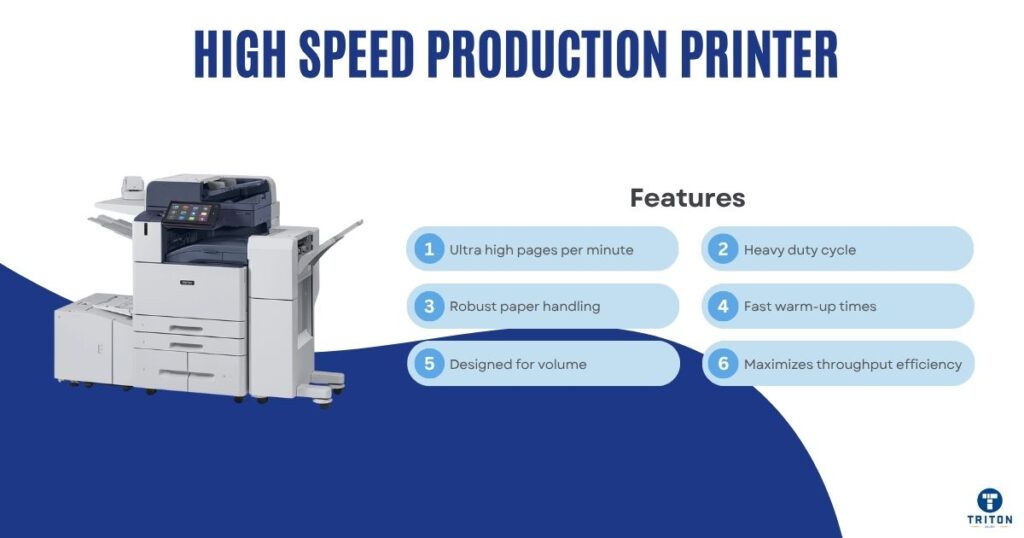 High Speed Production Printer