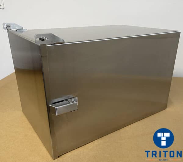 Stainless Steel Single Printer Enclosure – Datamax I-Class-side view