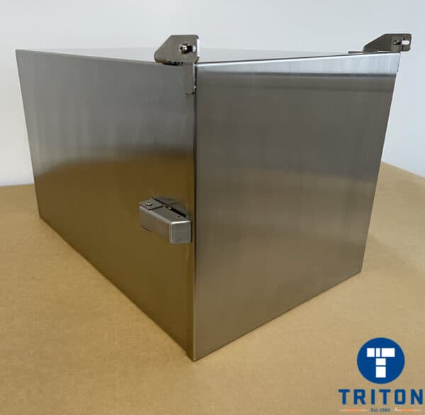 Stainless Steel Single Printer Enclosure – Datamax I-Class-left side