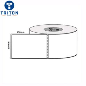 Direct Thermal Freight Labels 100 x 150 White, Perforated, 38mm core