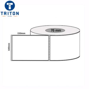 Direct Thermal Freight Labels 100 x 150 White, Perforated, 76mm core
