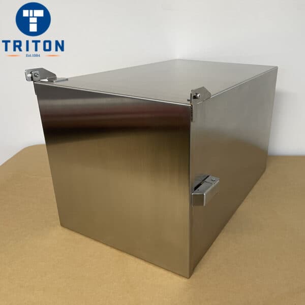 Stainless Steel Single Printer Enclosure – Datamax M-Class-closed side