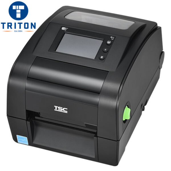 TH240-A001-0004 - TSC TH240T 4" Thermal Transfer & Direct Thermal Printer 203dpi, 3.5" Colour LCD Touch Display, USB, RS-232, USB Host, Ethernet, RTC, Buzzer.