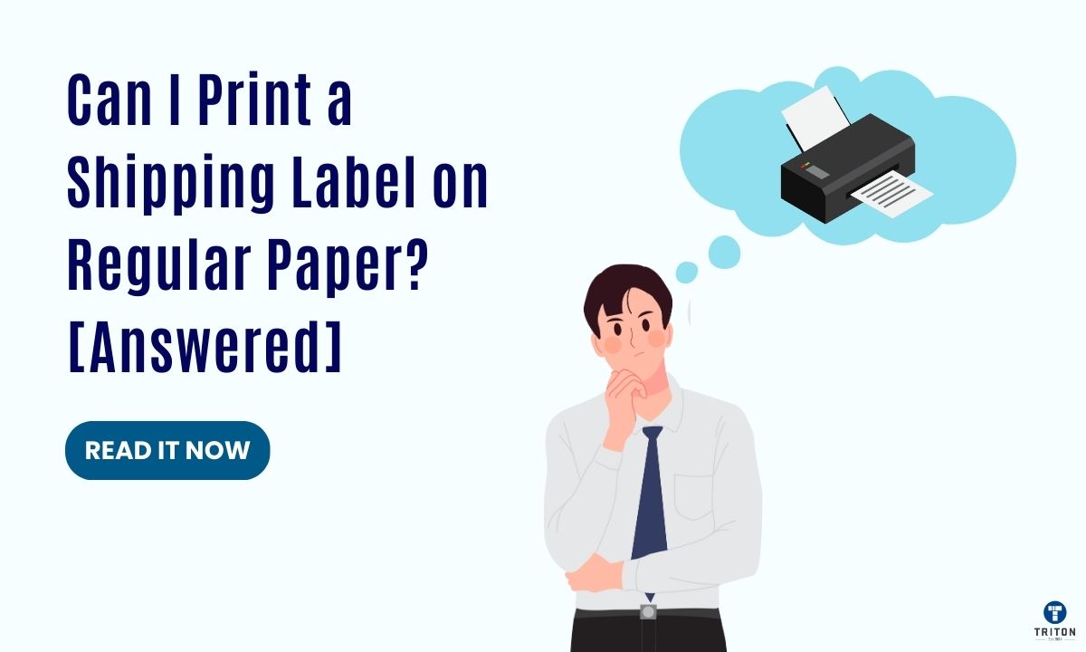 Can I print a shipping label on regular paper